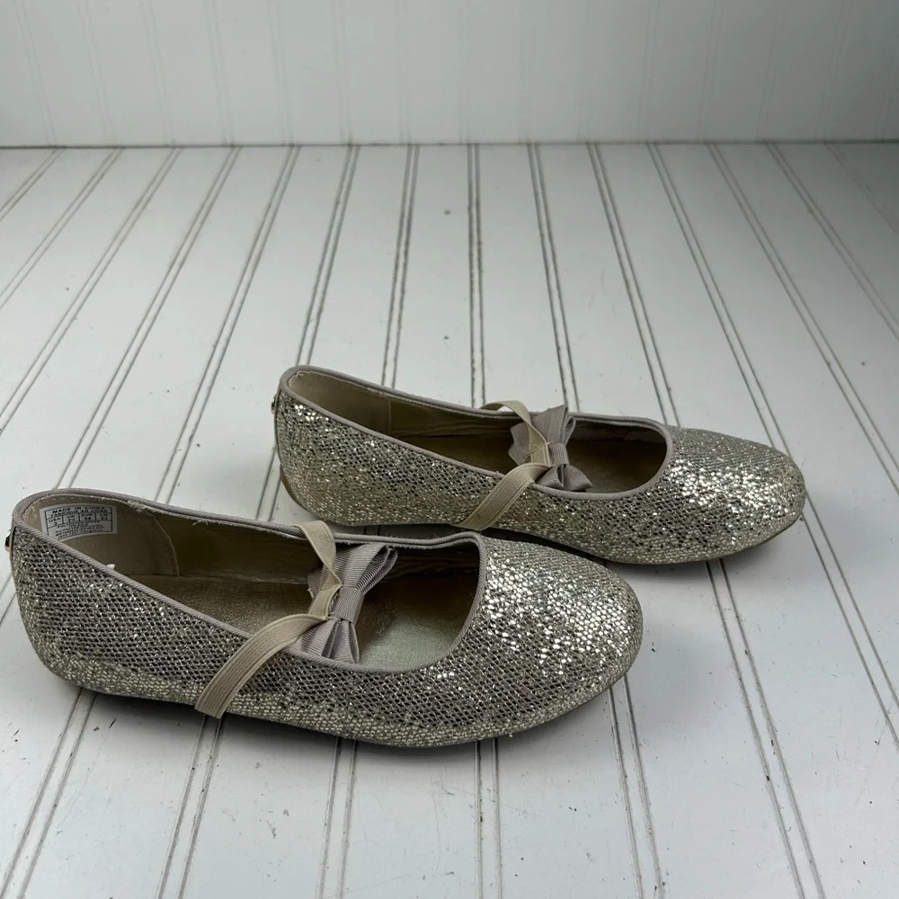 Michael Kors Rove Day Slip-On Gold Metallic Girl’s Dress Shoes Size 3